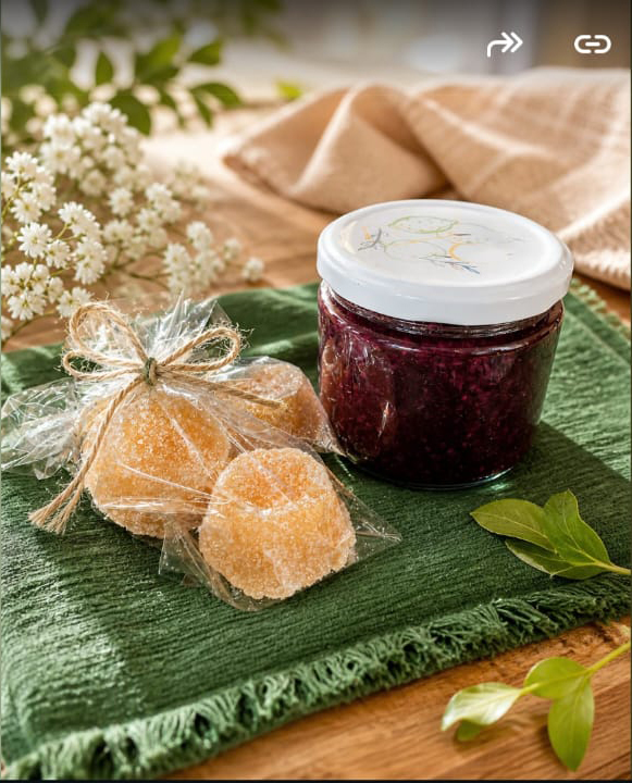 Manjar de frutos del bosque
